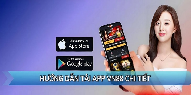 Cài app về điện thoại khi link vào VN88 bị chặn